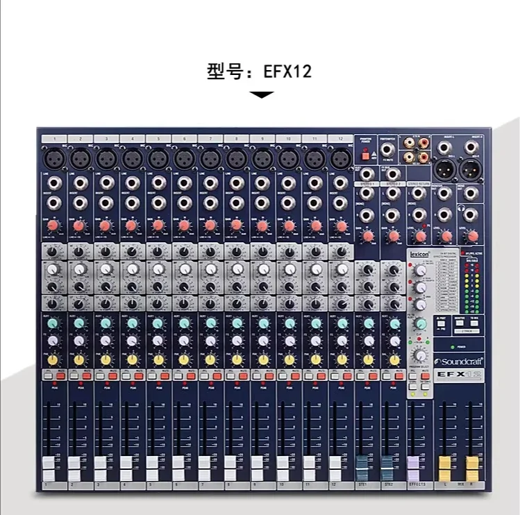 

Soundcraftlan Efx8 Efx12 Efx16 Efx20 Road DSP Stage Performance Sound Mixer