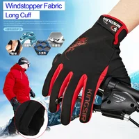 KINGSIR Winter Warm Bike Racing Gloves Full Finger Men MTB Cycling Gloves Suit for 8 Degrees Ciclismo M/L/XL/XXL 1