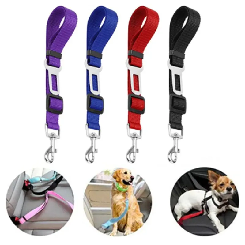 Dog Cat Car Safety Belt Adjustable Leash Vehicle Seat Belt Pet Supplies