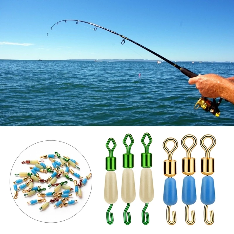 

20/30Pcs Stainless Quick Snaps Speeds ​​Swivels Through Guide Rings Connector