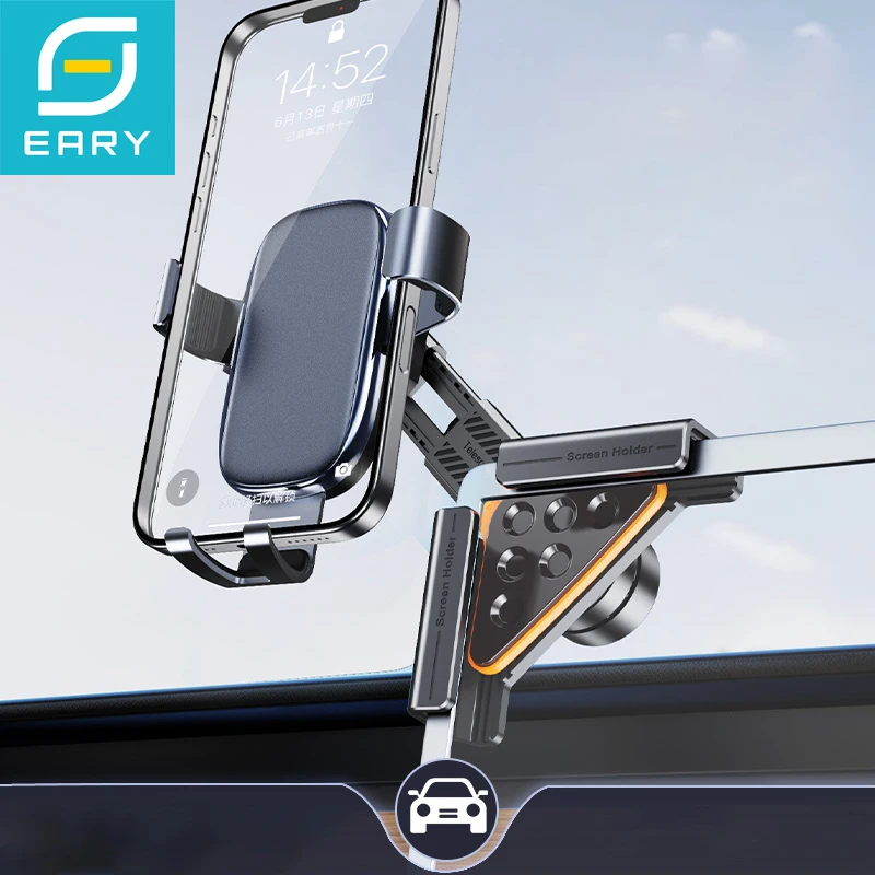 Eary Car Phone Mount 360°Adjustable for Tesla Model Y Accessories Phone Holder for Tesla Model 3/Y Screen for iPhone 17 16 15 14