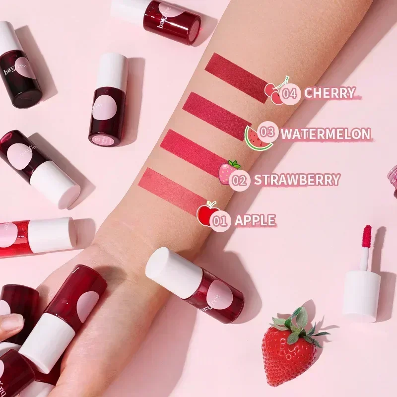 Water Mirror Lip Gloss 4 Color Moisturizing Lip Glaze Long Lasting Lip Ink Face Lip Dual Purpose Liquid Lipstick Cosmetic Makeup 4