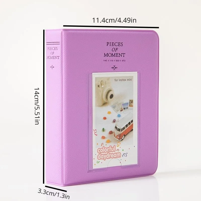 폴라로이드 사진 앨범용 64개 포켓 미니 즉석 사진 케이스 미니 필름 인스탁스 웨딩 사진 앨범용 보관함