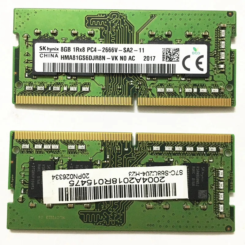 SK hynix DDR4 8GB 2666MHz SO-DIMM 8GB 1Rx8 PC4-2666V-SA2-11