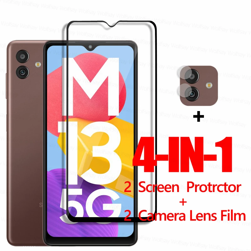 Full Glue Glass For Samsung Galaxy M13 5G Screen Protector Samsung Galaxy M13 M23 M33 M53 5G Tempered Glass Film Samsung M13 5G