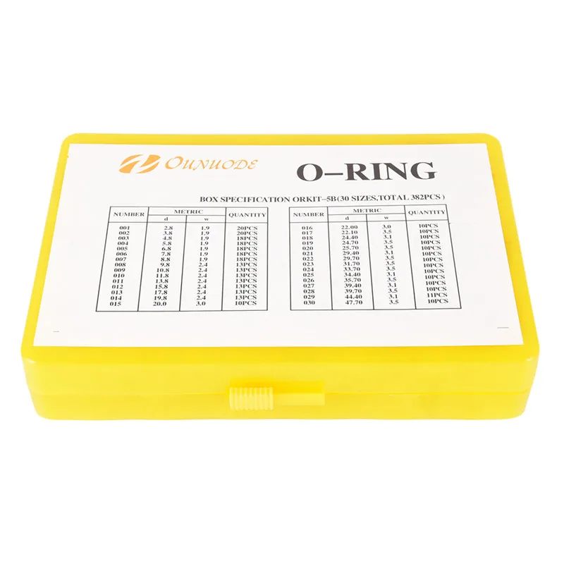 Rubber Seal Gaskets Engine Gasket Kit Replacement Gasket Set Nitrile Rubber O Ring 386pcs Black Universal NBR O Ring Seal Kit 30 Different Sizes Rubber O-ring Sealing Gasket Assortment Set For Car 23.5x16x4cm