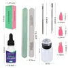 Professional Instant Cuticle Remover Set Nail Softener Gel CreaM Manicure Supplies Salon Tools Softens Calluses Nail Kit 2