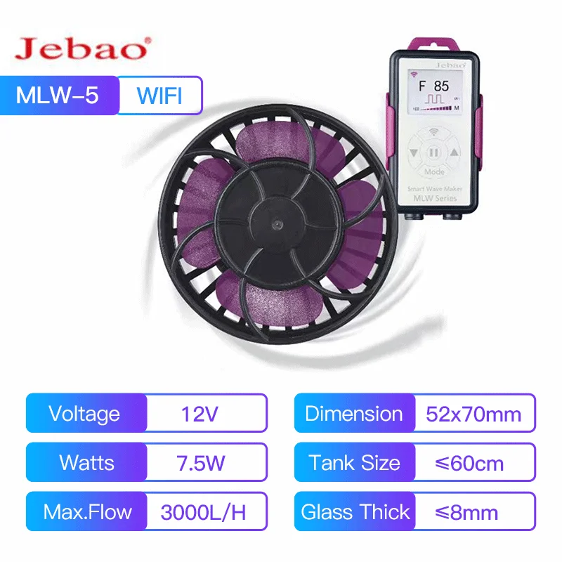 

NEW Jebao MLW Series Smart Wave Pump With Wifi LCD Display Controller Wave Ball Fish Tank Aquarium Marine