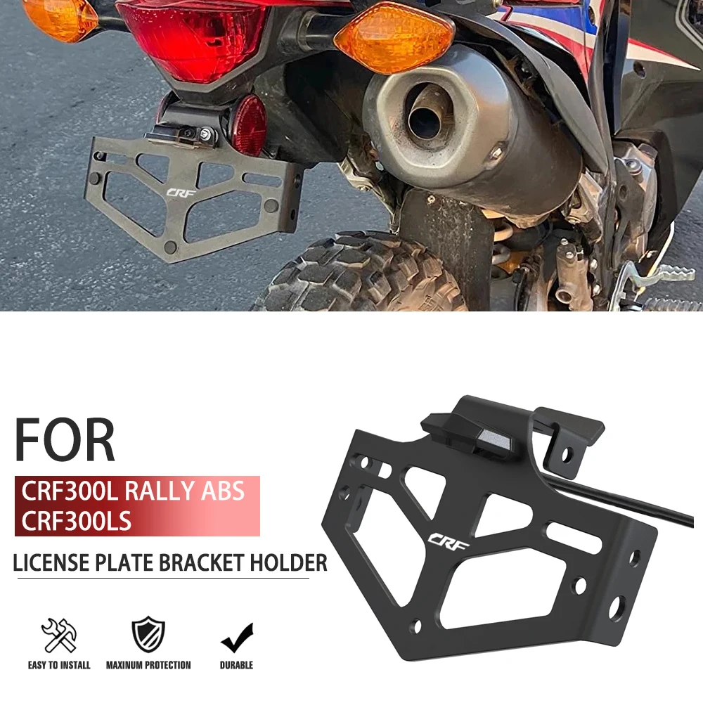 

FOR HONDA CRF300L ABS CRF 300L RALLY ABS CRF300LS License Plate Holder Licence Bracket With Light Tail Tidy Fender Eliminator