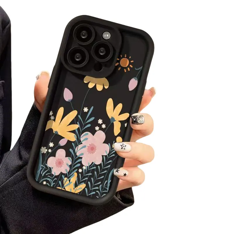 Vibrant Summer Flower Matte TPU Phone Case