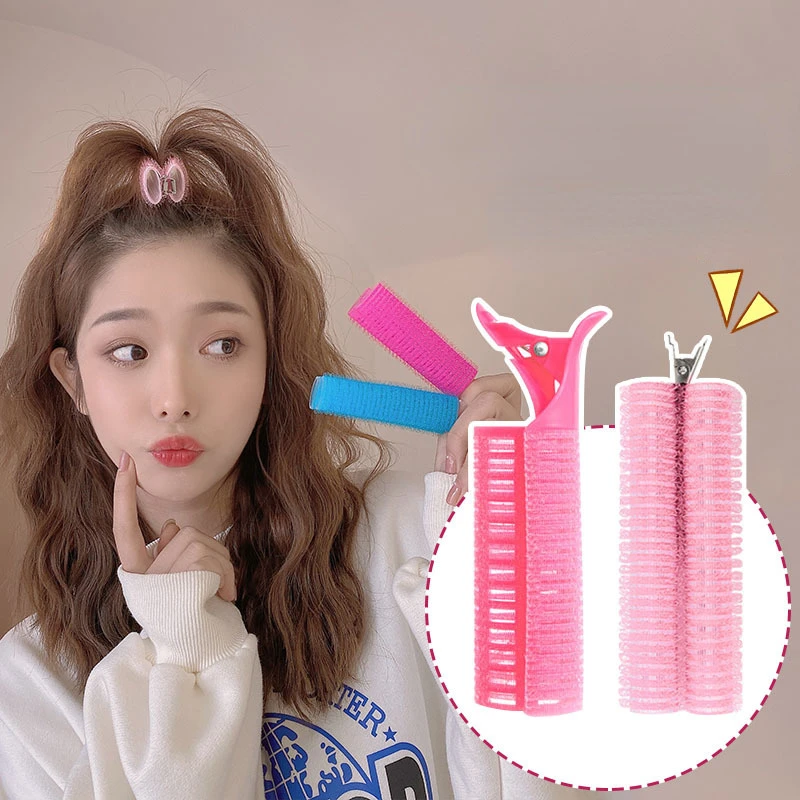Raiz do Cabelo Clipes de Cabelo Grampo de Cabelo Grampos de Cabelo Rolos de Cabelo Franja Macio Preguiçoso Estilo Superior Curling Barrel Portátil Coreano 1-2pcs 1 Home & Garden
