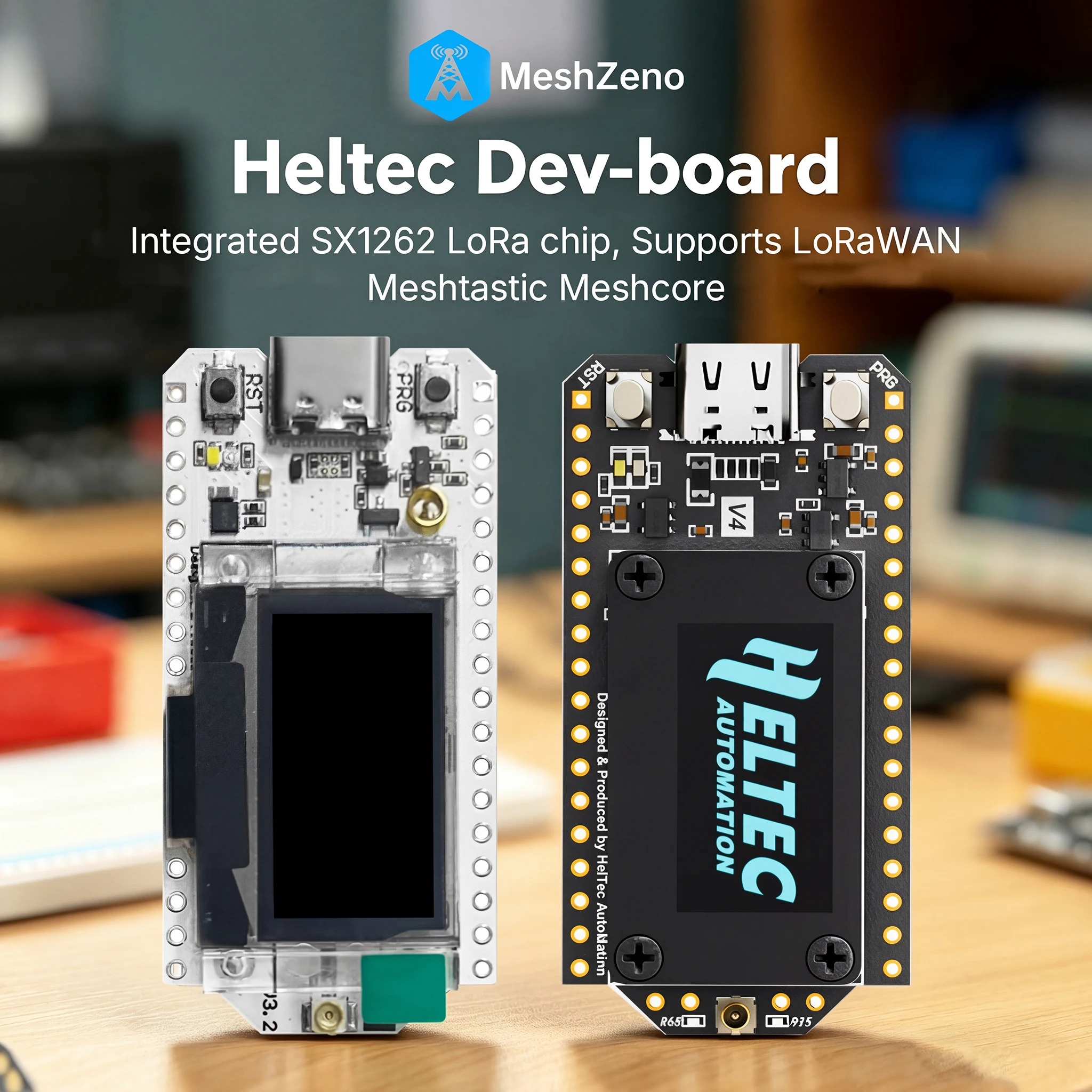 Heltec V3/V4 Meshtastic 듀얼 안테나 업그레이드된 ESP32-S3 S..