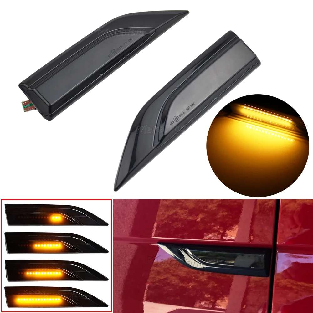 1 Paio Per Vw Transporter T6 Caddy Dynamic Sequential Led Side Marker Indicatore Di Direzione Ripetitore