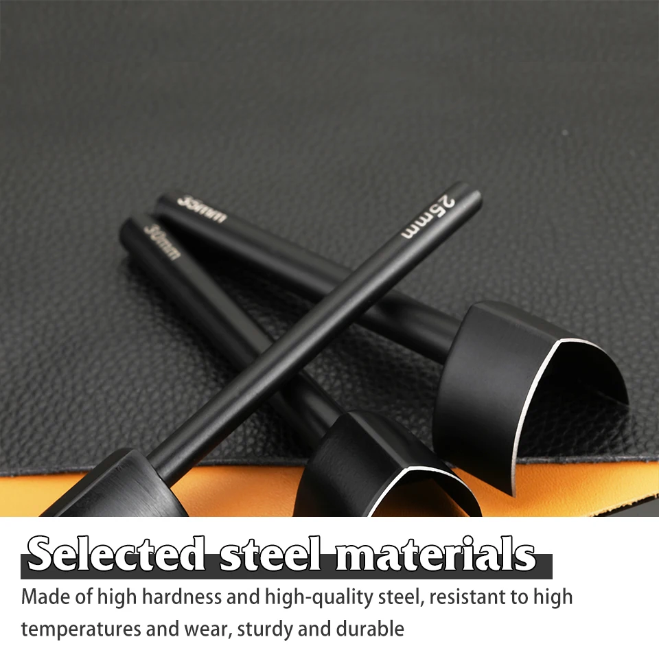 1PC 25mm-45mm V-Shaped Leather Cuttting Tool Punch Cutter DIY Leather Craft Tools V Shape Cutter Punching for Belt Wallet