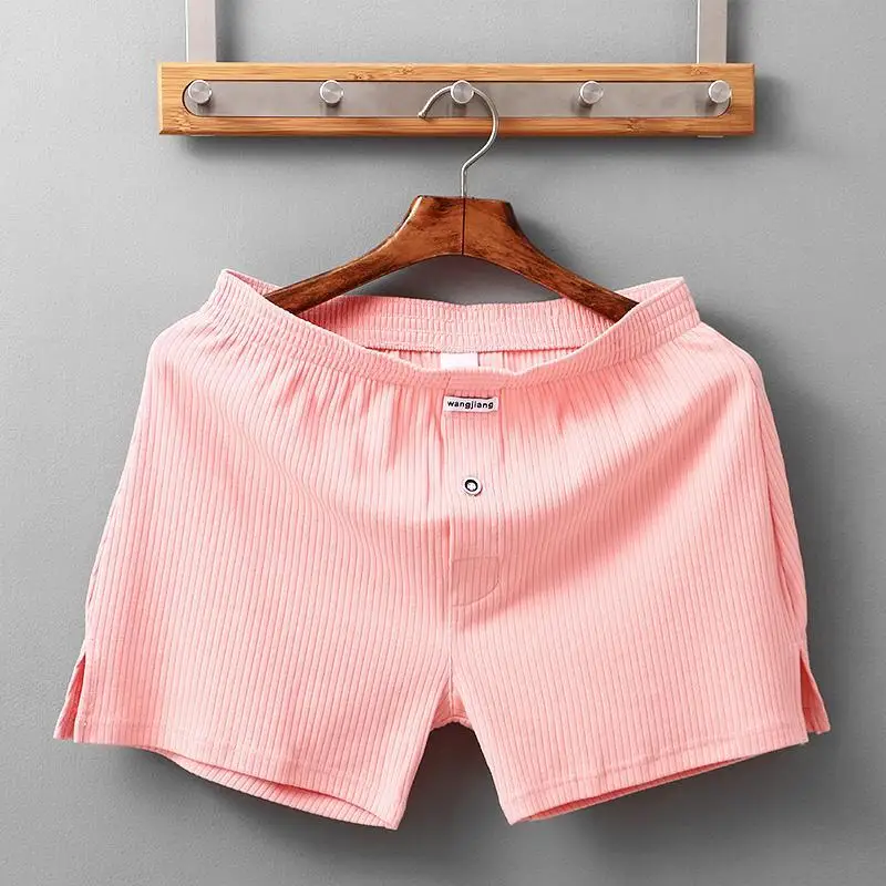 Mens Underwear Stretch Cotton Boxer Shorts Threaded Aro Pants Sleepwear Loungewear Shorts Boxers Male Underpants Panties - 5