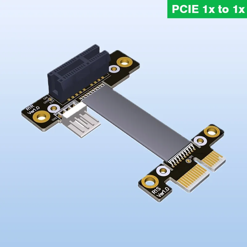 

1x угловой переходник для майнинга, PCIe Райзер 1x до 1x переходник, переходник для графического процессора, кабель pci-e для майнинга 4-контактный или Sata