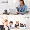 1pcs Mesh Pen Holder Desk Organizers and Accessories for Desk 3 Compartments Black Pencil Holder for Office Supplies 3