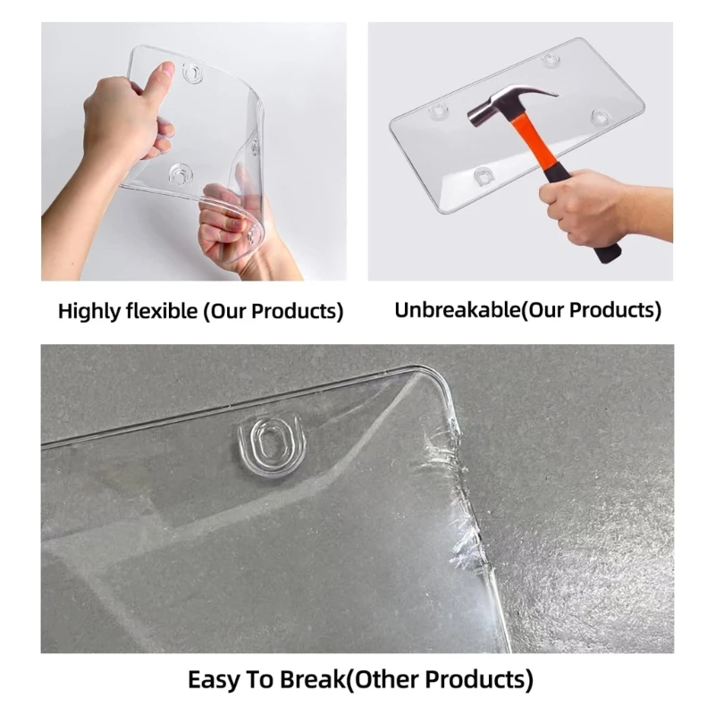 Car Clear Reflective Anti-Speed Red Light Toll Camera Stopper