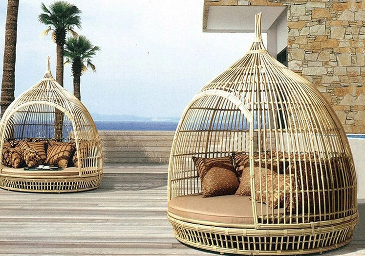 

Outdoor Bird's Nest Lying Bed Outdoor Bed Vine Garden Lying Chair Homestay Swimming Pool Circular