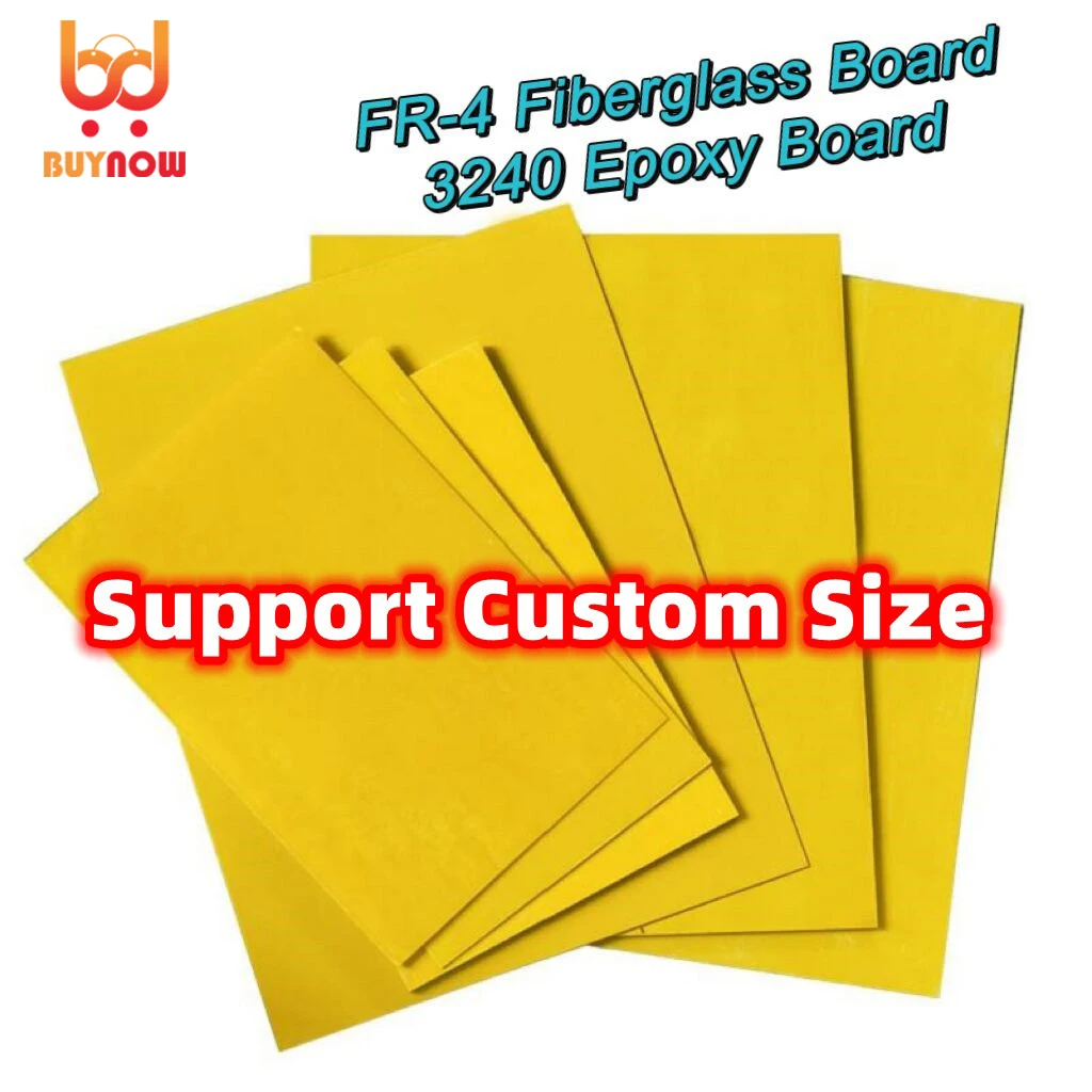 YellowFR4FiberglassSheetAllsizeCustomizedG10EpoxyPlate3240FR