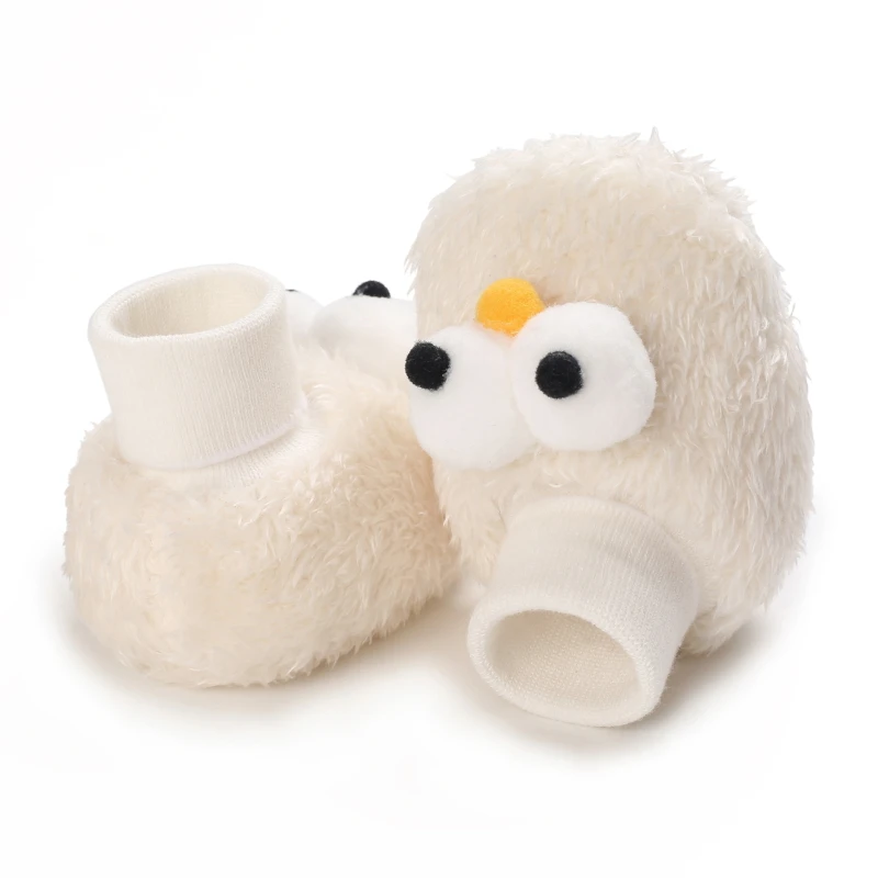 Newborn Cute and Funny Warm Socks For Boys and Girls Aged 0-1 With Soft Cloth Soles Bed Shoes