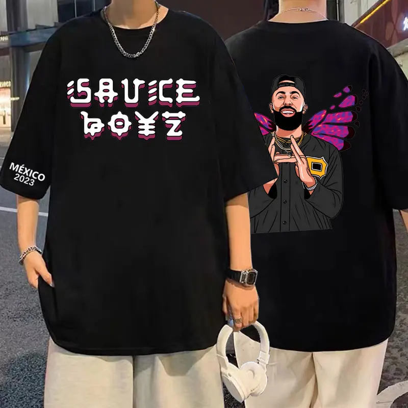 Camiseta con estampado de rapero Eladio Carrion Sauce Boyz Monarca para