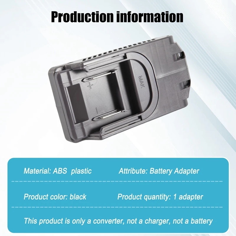 Battery Adapter For 18V Li- Battery Convert To For Dyson V10 Vacuum Cleaner MT18V10 Easy Install