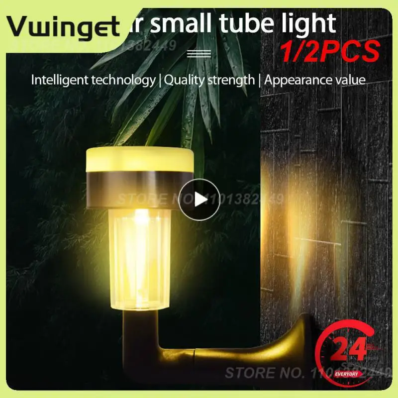 

1/2PCS Outdoor Solar Lights Garden Lights Solar Powered Lamp Lantern Waterproof Landscape Lighting Pathway Yard Lawn Garden