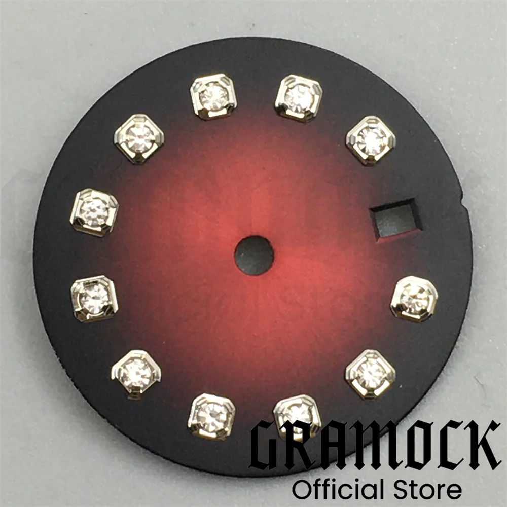 Multicolor Sunburst Gradient Watch Dial with Diamond Markers and Date Window for Automatic Women's Watch