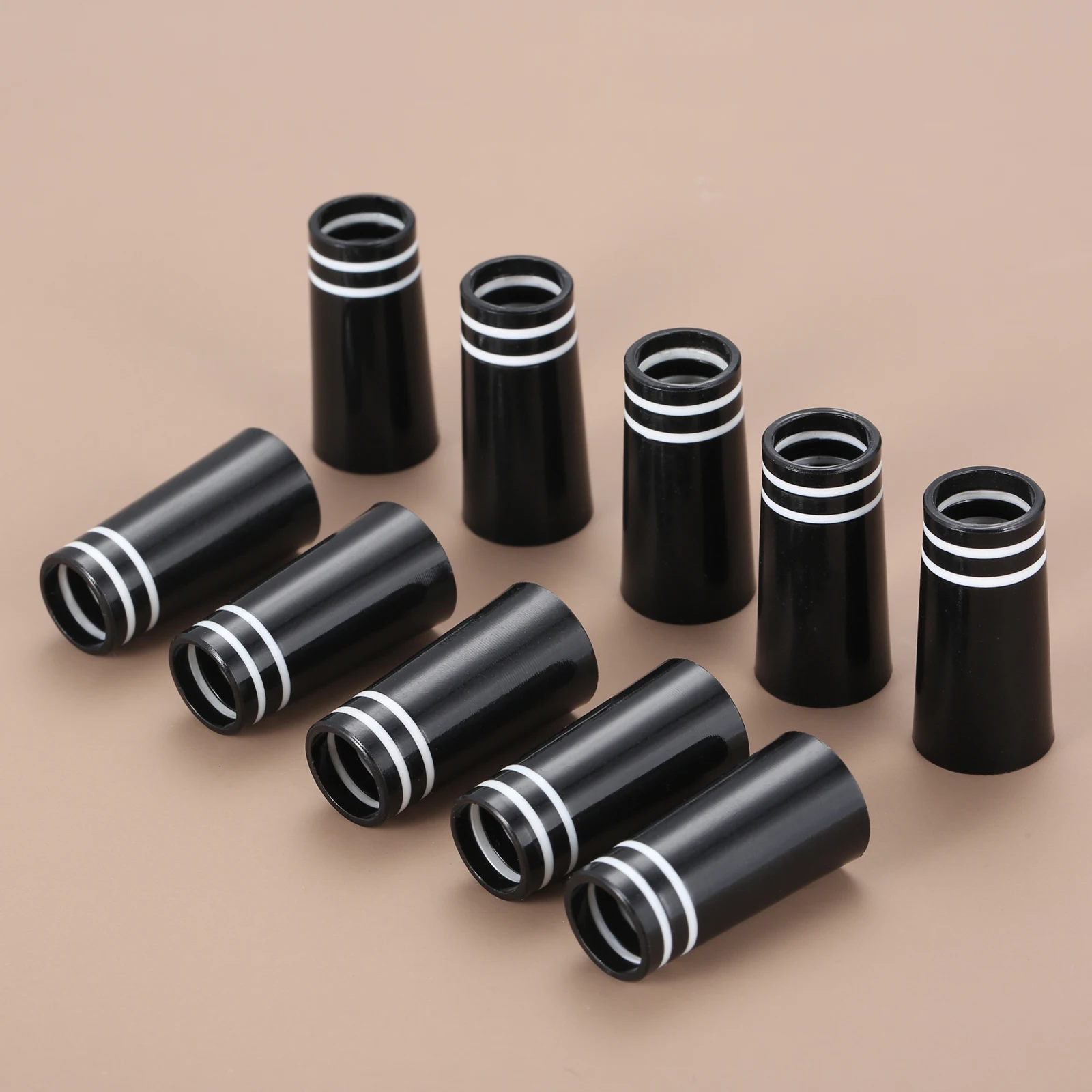 10 Pcs Plastic Golf Ferrules with Double White Ring for 0.335 Tips Golf