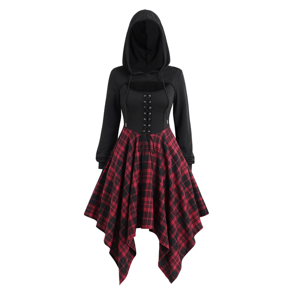 brown velvet prom dress Rava while a discreet zipper Long Sleeve High Neck Color:Organic Turmeric black hoco dress