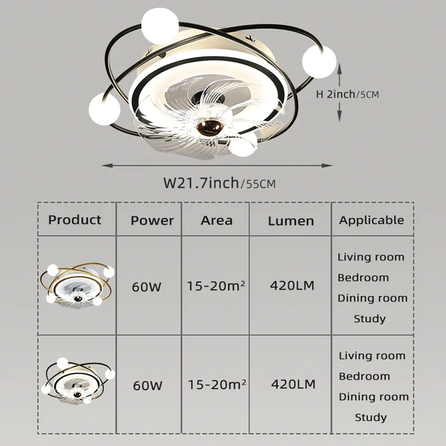 luminaires et ventilateurs de plafond intelligent – Image 6