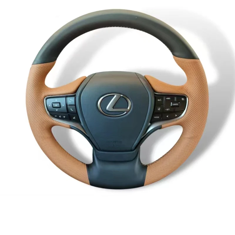 

Genuine Leather for Lexus ES ES200 ES300 NX NX350 UX UX260h RX RX450 CT200 Hand Sewing Car Steering Wheel Cover Car Accessories