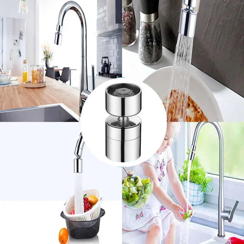 Robot Water Universal Extender Aeratore Rubinetti Rubinetto Spruzzatore Estensione Cucina Rotazione 1080 ° Bubbler Ugello Braccio Rubinetto Miscelator
