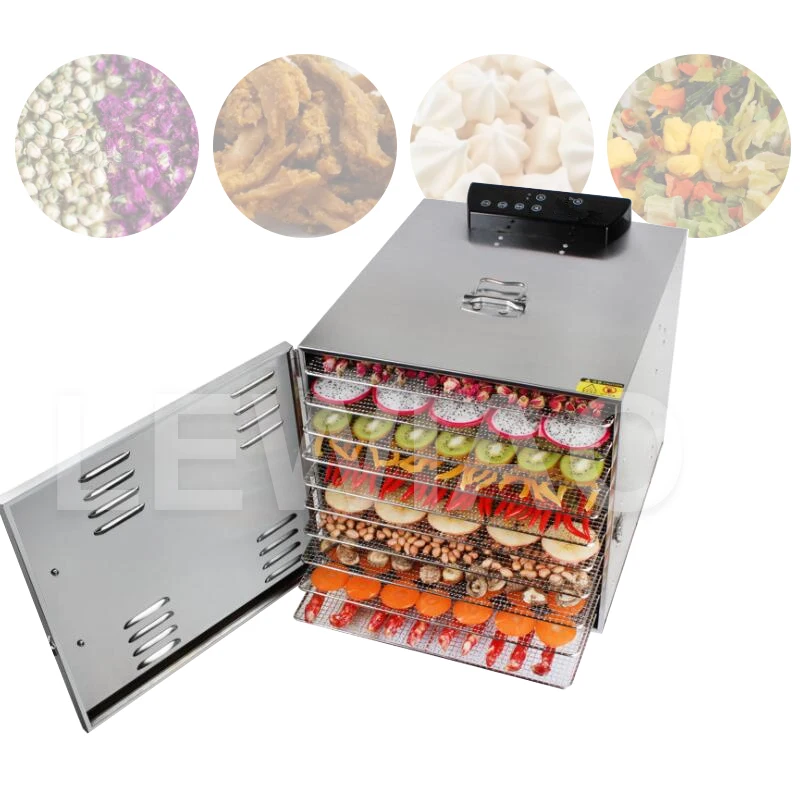 

10 Layer Electric Fruit Vegetable Sweet Potato Chili Meat Dehydrating Drying Machine Pet Snack Drying Equipment