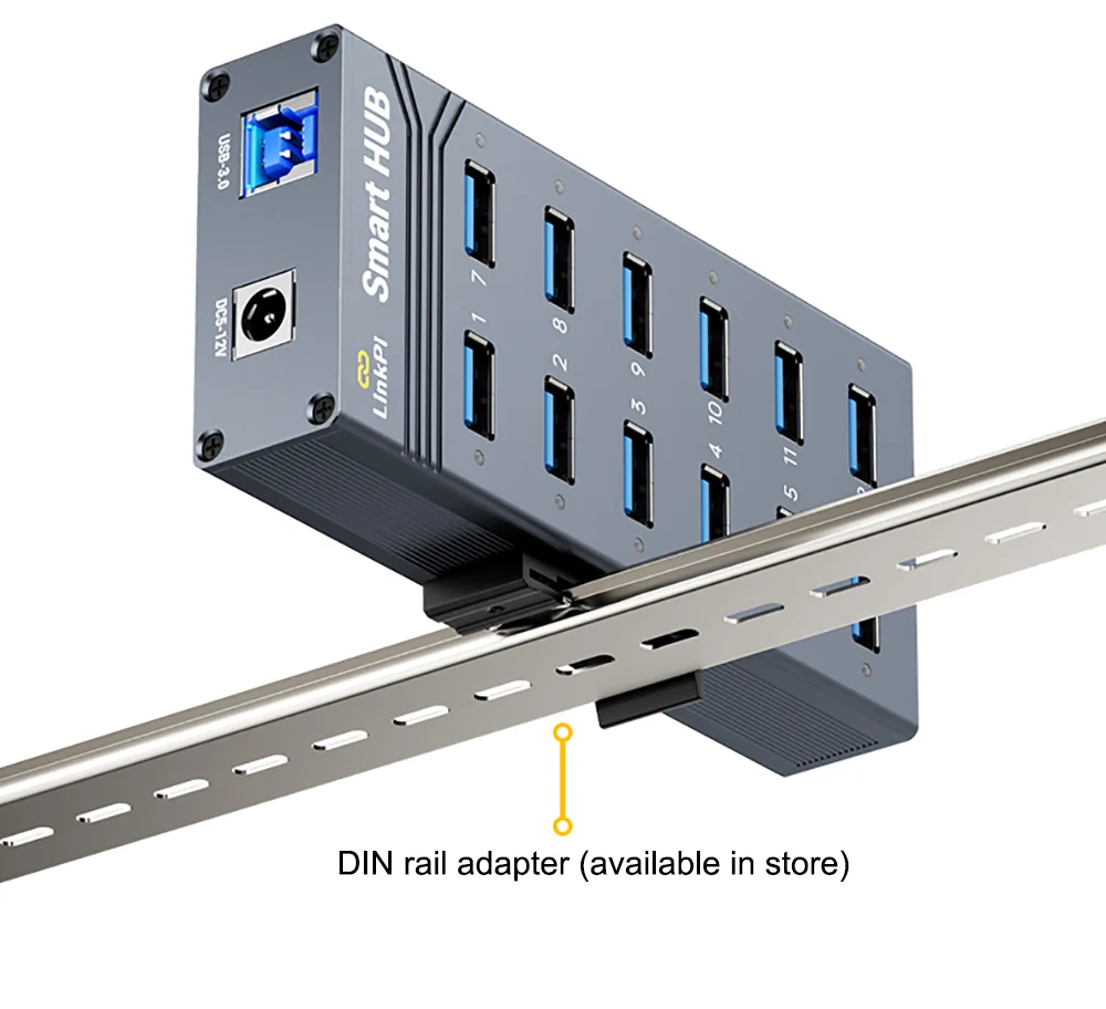 LinkPi SmartHUB 12-port USB 3.0 Hub with Soft-controllable Intelligent Expansion
