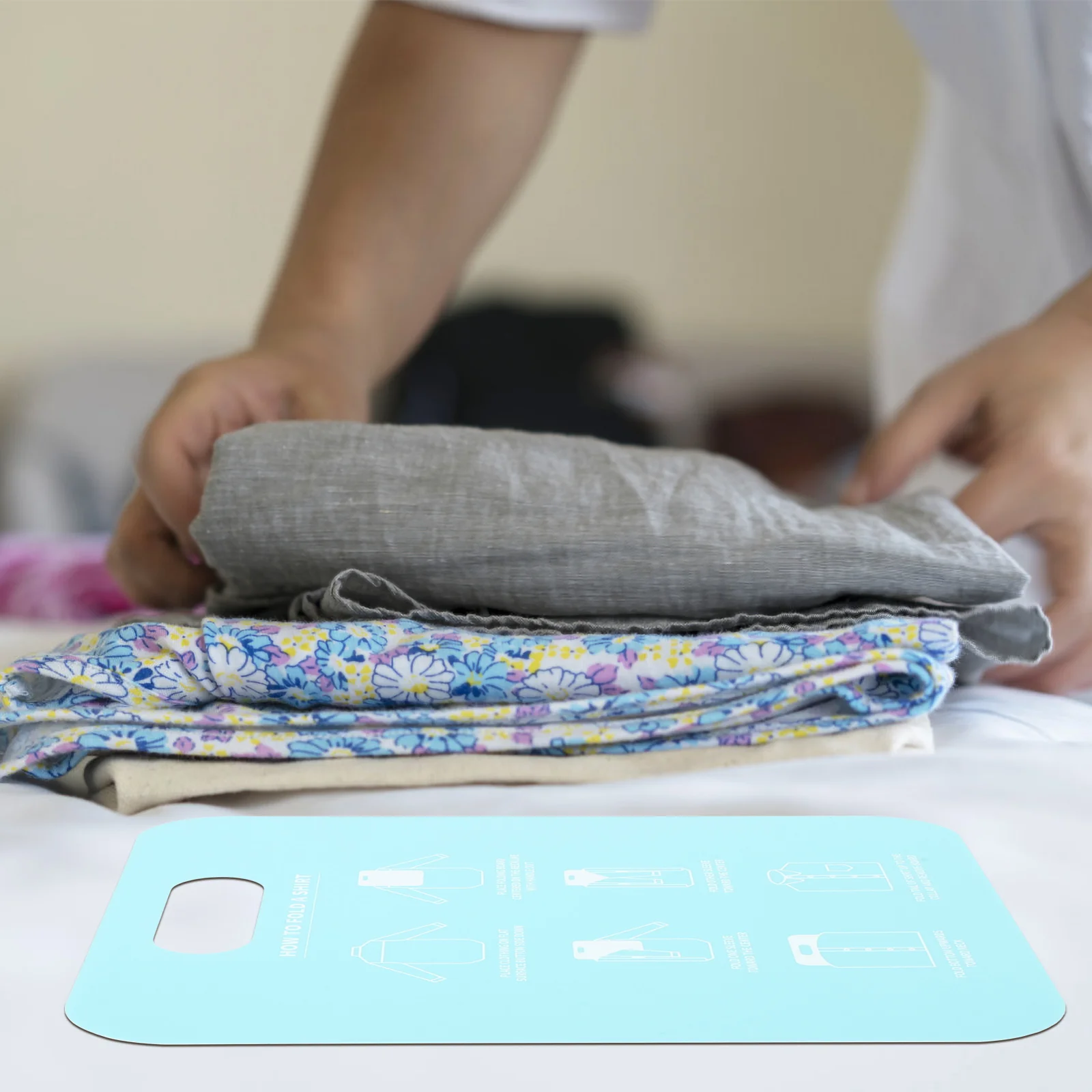 2 Pcs Folding Tool Clothes Folder Organizer Sweater Folding Board T