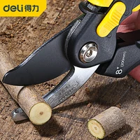 DELI Gardening Pruning Shears 7"Folding Saw Set Fruit Tree Potted Greening Durable Labor-Saving Tools Orchard Garden Pruning 1