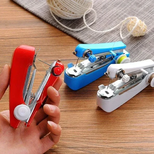 Sewing Machine Household Pocket Portable Tailoring Machine Hand-Held  Clothes Fabrics Stapler Sewing Device for Home Accessories - AliExpress