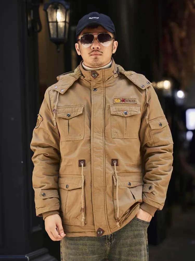 2025 New Autumn Winter Jacket Men's High Quality Thick Fleece