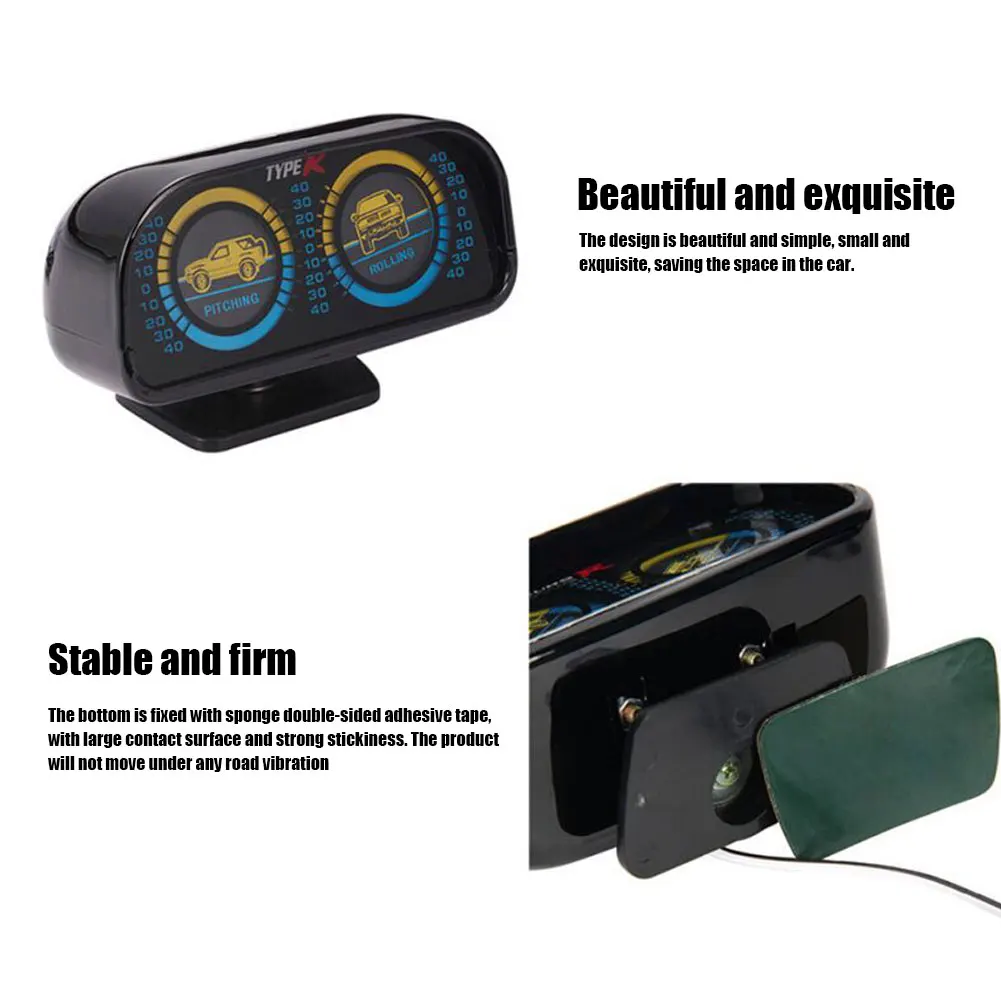 Enhanced Backlit Speedometer Compass and Inclinometer