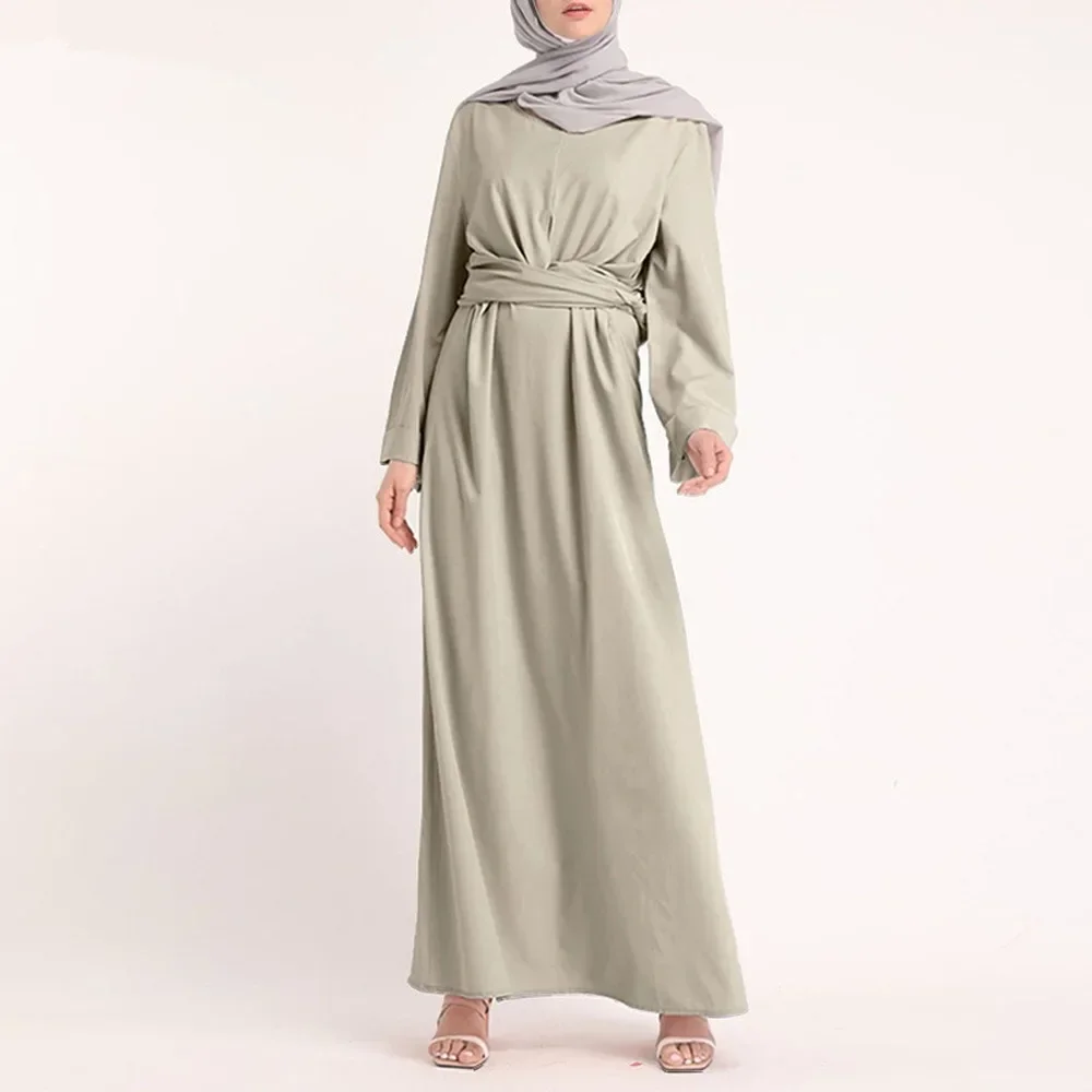 Eid Muslim Plain Women Hijab Dress Prayer Garment Jilbab Abaya Long Khimar Full Cover Ramadan Gown Abayas Ladies Dress Clothes