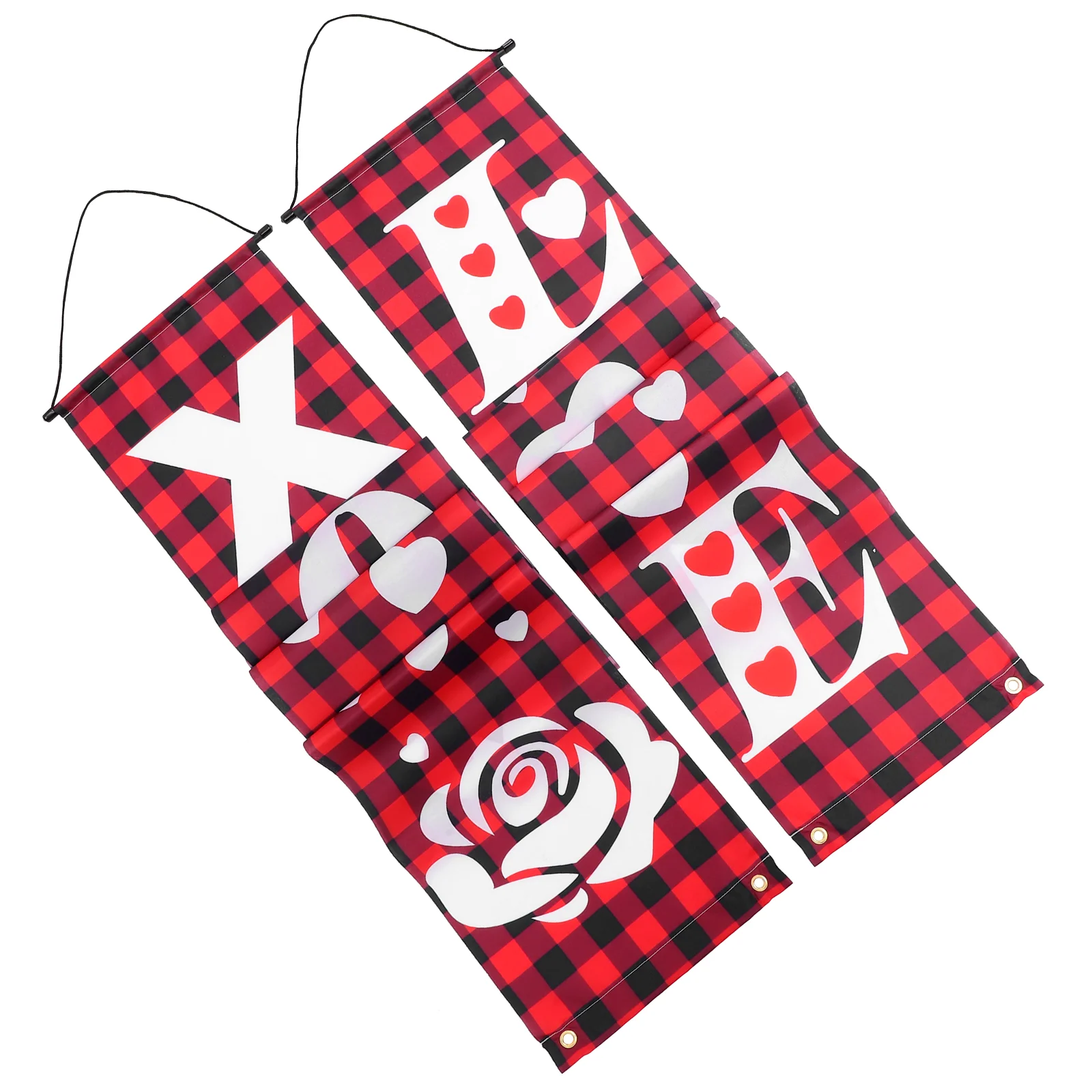 

Valentines Day Banner Banners Door Party Sign Household Porch Couplet Decorative Outdoor Decoration Front Curtain