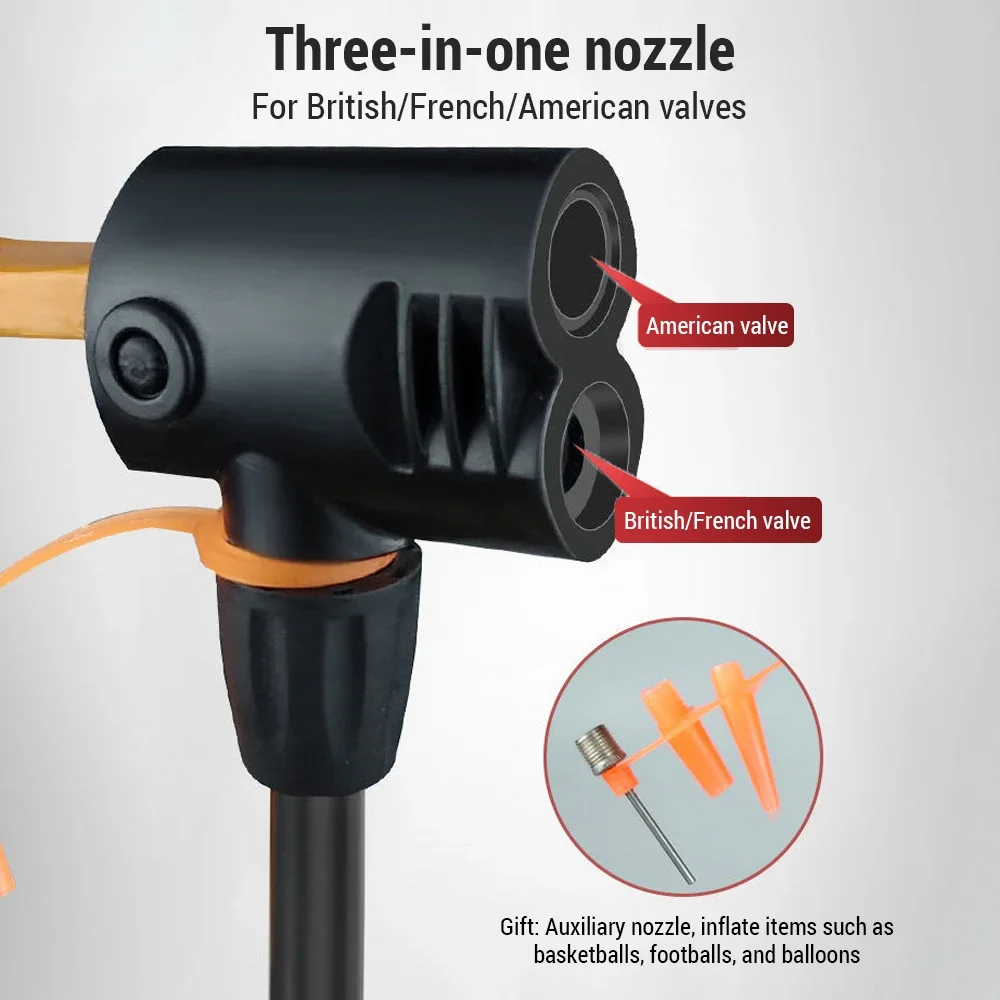 160PSI Bike Pump with Gauge 4