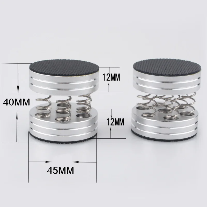 4pcs shock spikes spring damping pad HIFI Stand Feet speaker spike Audiophile CD- amplifier foot pad