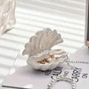 Creative Mini Ceramic Shell Jewelry Storage Tray Jewelry Necklace Display Desktop Jewelry Birthday Gift for Friends 4