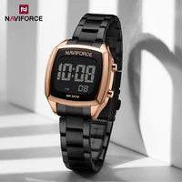 NAVIFORCE New Style Women's Electronic Watches Sport Female LCD Digital Display Clock 30M Water Resistant WristWatch Reloj Mujer