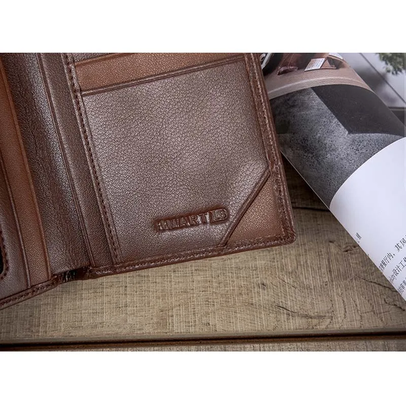 Smart Leather Wallet Android ISO Locator Finder Wallet Purse Air Tag Android Card Holder Tracking GPS Tracker for Gift New Gift