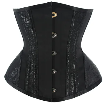 Short Torso Hourglass Waist Corset for Women Sexy Gothic Bustiers and Corsets Underbust Waist Trainer Slimming Waist Cincher