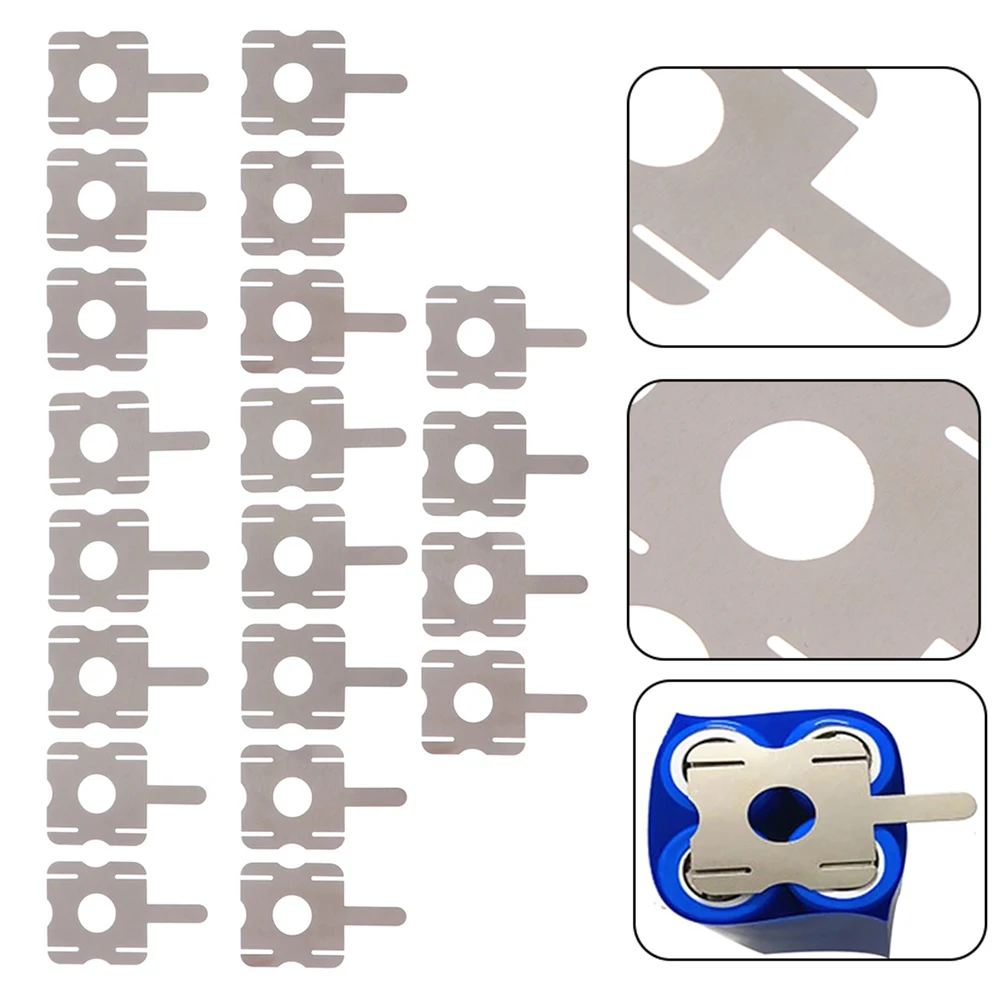 

U-shaped Nickel Sheets No Peeling No Scratches No Spots 100pcs For Lithium Batteries Good Weldability Accessories